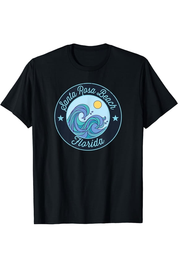 Santa Rosa Beach Fl Florida Souvenir Nautical Surfer T-Shirt Unisex T-Shirt