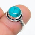 thumbnail image 1 of Santa Rosa Turquoise Round Shape Gemstone Ring Handmade Jewelry 8.50" FR 1005, 1 of 2
