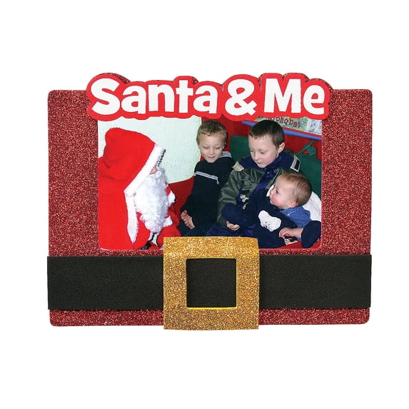 Santa'S Belt Christmas Frame 12 - Craft Kits - 12 Pieces