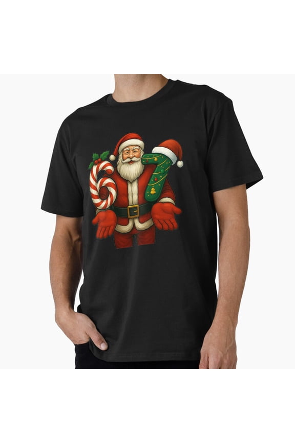 Santa Says Six Seven Funny Festive Holiday Meme Graphic Tee Shirt,for men & women up to 5XL