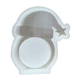 Santa Shaped Silicone Casting Mold, Flexible, For Chocolate Epoxy Resin ...