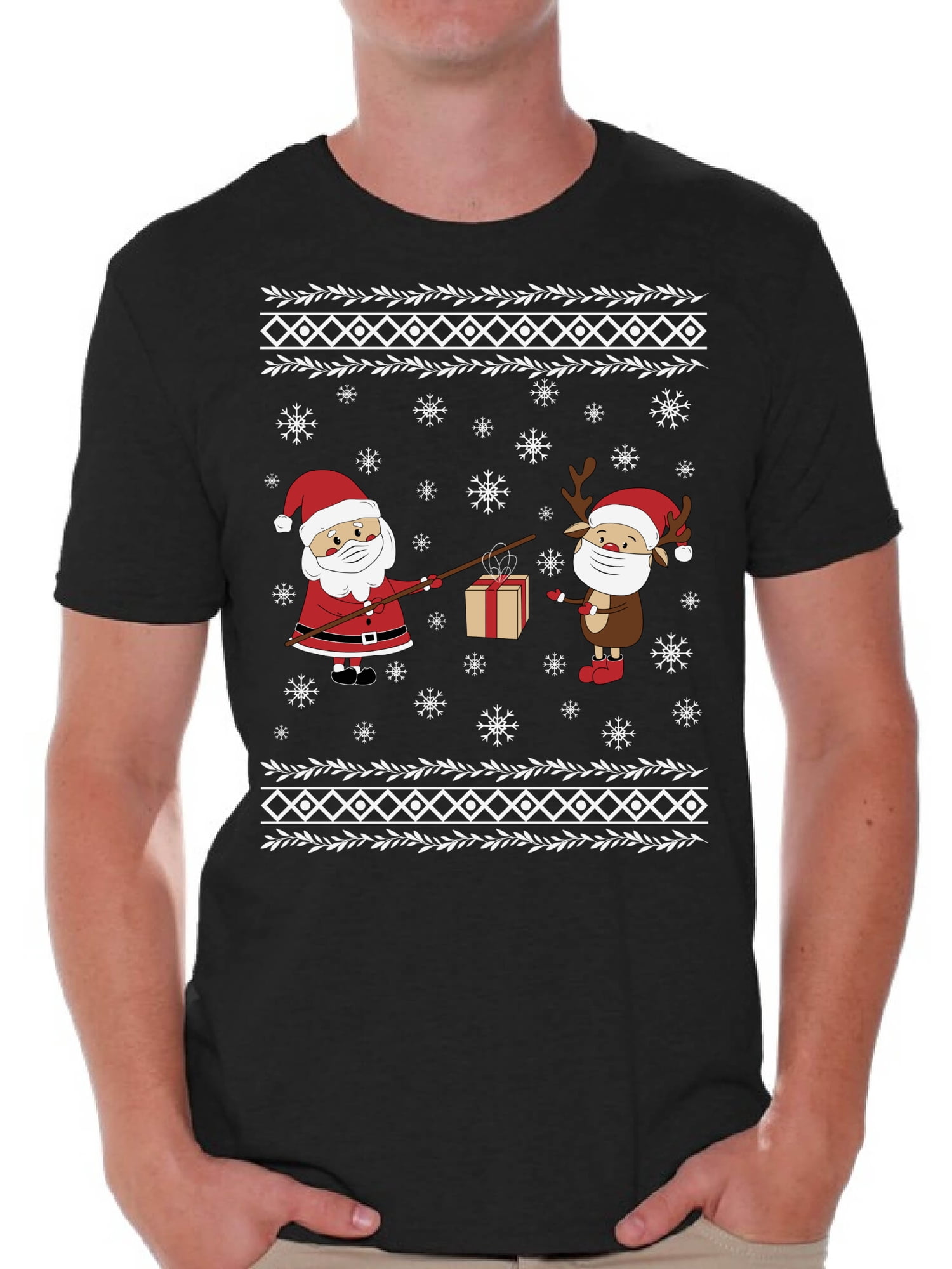 Santa Shirt for Men Christmas Tee for Him Merry Christmas T-Shirt Funny ...