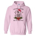 thumbnail image 1 of Santa Skeleton Dead Inside Hoodie Sweatshirt Unisex 2X-Large Pink, 1 of 5