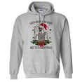 thumbnail image 1 of Santa Skeleton Dead Inside Hoodie Sweatshirt Unisex X-Large Grey, 1 of 5