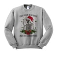 thumbnail image 1 of Santa Skeleton Dead Inside Sweatshirt Unisex 5X-Large Grey, 1 of 5