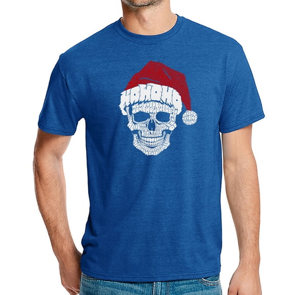 Santa Skull - Men's Premium Blend Word Art T-Shirt