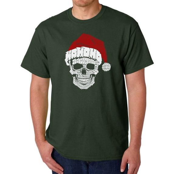 Santa Skull - Men's Word Art T-Shirt