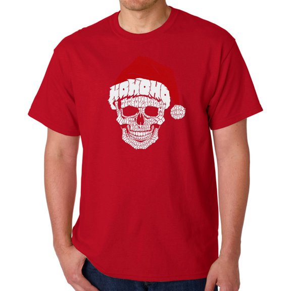 Santa Skull - Men's Word Art T-Shirt