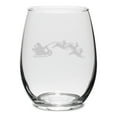 thumbnail image 1 of Santa Sleigh 21 oz. Deep Etched Stemless Wine Glass, 1 of 1