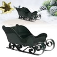 thumbnail image 1 of Santa Sleigh Christmas Decor Sleigh Sculpture for Table Top Holiday Home Decorations, Christmas Sleigh Desktop Sleigh Figurine Xmas Santa Sleigh Container, 1 of 9