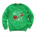 thumbnail image 1 of Santa Sleigh Glitter - Women's Sweatshirt, 1 of 11