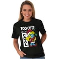 thumbnail image 1 of Santa Smurfette Too Cute Christmas Women's Graphic T Shirt Tees Brisco Brands L, 1 of 5
