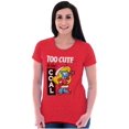 thumbnail image 1 of Santa Smurfette Too Cute Christmas Women's T Shirt Ladies Tee Brisco Brands M, 1 of 5