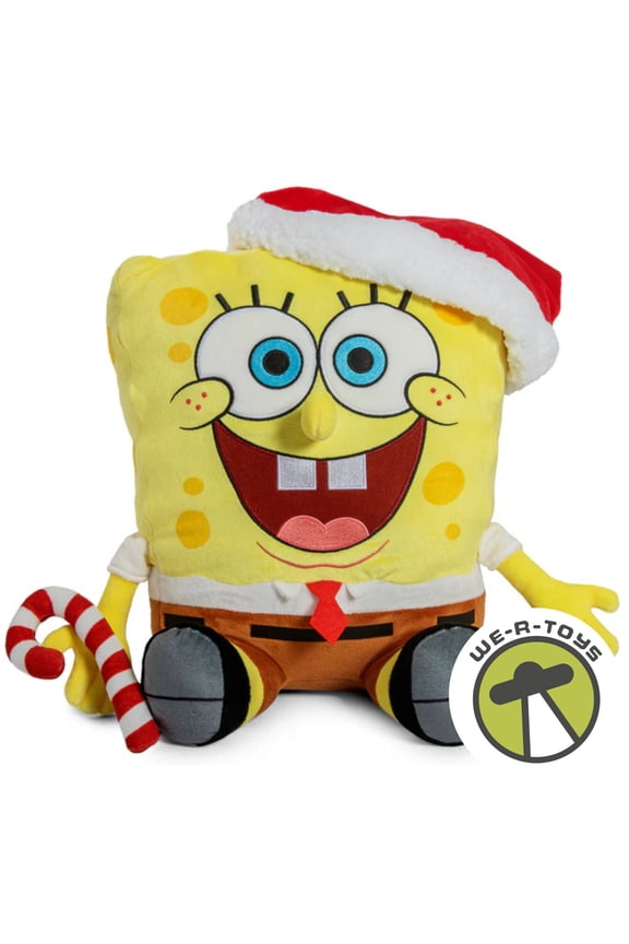 Santa Spongebob Squarepants HugMe Plush with Shake Action NECA