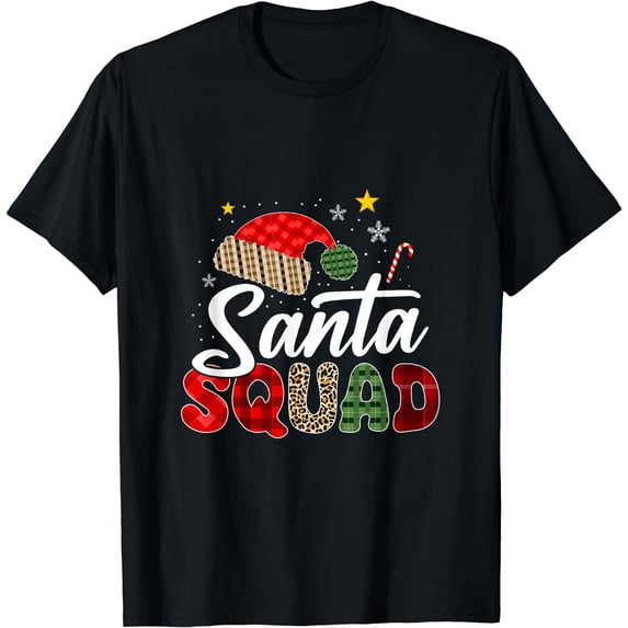 Santa Squad Family Group Matching Christmas Pajama Party T-Shirt