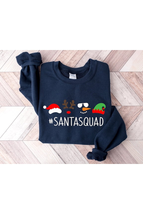 Santa Squad Sweatshirt, Christmas Squad Shirt, Christmas Shirt, Christmas Gift, Family Christmas,Family Matching Christmas Shirt, Santa Crew