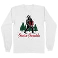 thumbnail image 1 of Santa-Squatch Long Sleeve Shirt Unisex 3X-Large White, 1 of 5