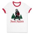 thumbnail image 1 of Santa-Squatch Ringer Tee Shirt Unisex X-Large White/Red, 1 of 5