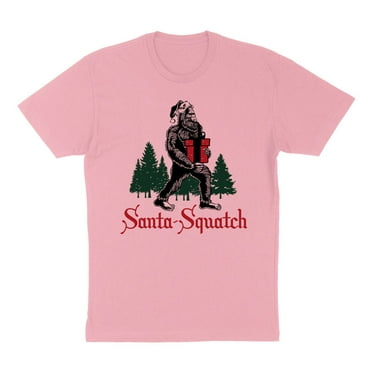 Santa-Squatch Shirt Unisex Large Pink
