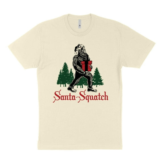 Santa-Squatch Shirt Unisex Medium Natural