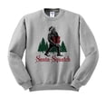 thumbnail image 1 of Santa-Squatch Sweatshirt Unisex Small Grey, 1 of 5