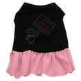thumbnail image 1 of Christmas Pet Dog  Cat Dress Rhinestone, "Santa Please Stop Here", 1 of 2