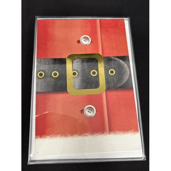 Santa Suit Christmas Greeting Cards 18Ct W/ Envelopes