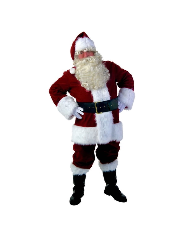 Santa Suit Men Adult Santa Suit 6pcs Santa Claus Outfit Set Man Christmas Outfit Christmas Party Outfit Men 4XL