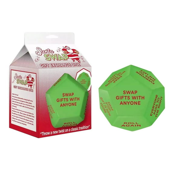 Santa Swap Gift Exchange Dice,Exchange Dice Game,Christmas Party Gift Exchange Dice Game,12 Different Sides,Christmas Party Gifts And Decor