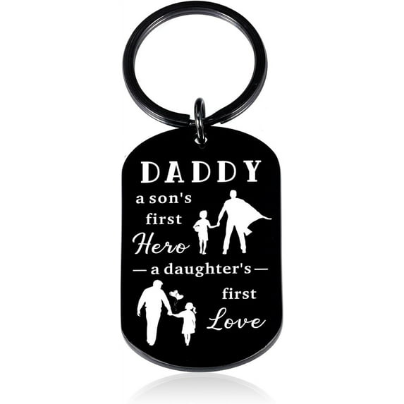 Santa Swap Gift Exchange Keychain Stocking Stuffers for Men White Elephant Gifts for Him Secret Santa Gifts Dad Keychain Gifts from Son Daughter to Daddy Fathers Day, Dad Birthday Gifts from Boy Girl