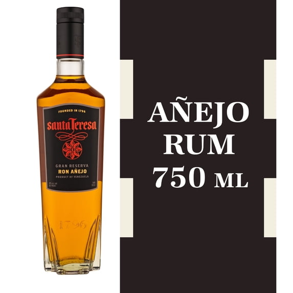 Santa Teresa Gran Reserva Anejo Rum, 750 mL Bottle, ABV 40%
