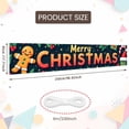 thumbnail image 1 of Santa Theme Christmas Banner Reindeer Design Merry Christmas Banner Snowy Night Christmas Tree Xmas Banner for Christmas Party Holiday Decoration Indoor Decor, 1 of 9