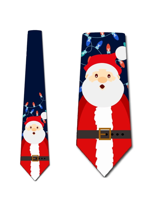 Santa Ties Mens Holiday Necktie Christmas Tie by Three Rooker