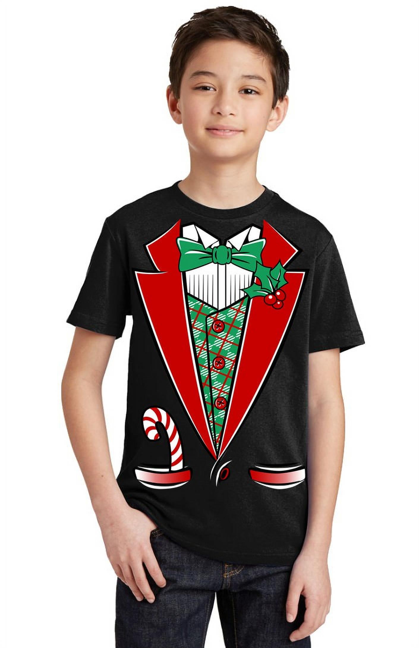 christmas tuxedo shirt