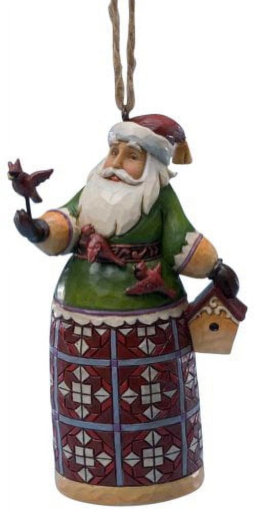 Santa With Cardinal & Birdhouse by Jim Shore