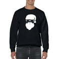 thumbnail image 1 of Santa With Glasses Sweatshirt Men -Smartprints Designs, Male 5X-Large, 1 of 4