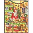 thumbnail image 1 of Santa and Children Baking German Christmas Advent Calendar Countdown Germany, 1 of 1