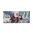 thumbnail image 1 of Evergreen Santa and His Reindeer Sassafras Indoor Outdoor Switch Doormat 1'10"x10" Multicolored, 1 of 3