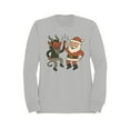 thumbnail image 1 of Santa and Krampus Unite Men's Sweatshirt, 1 of 3