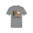 thumbnail image 1 of Santa and Krampus Unite Men's T-shirt, 1 of 3