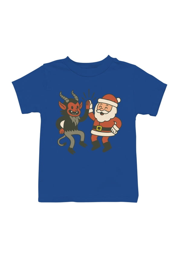 Santa and Krampus Unite Youth's T-shirt