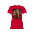 thumbnail image 1 of Santa and Mrs. Claus at North Pole Women's T-shirt, 1 of 3