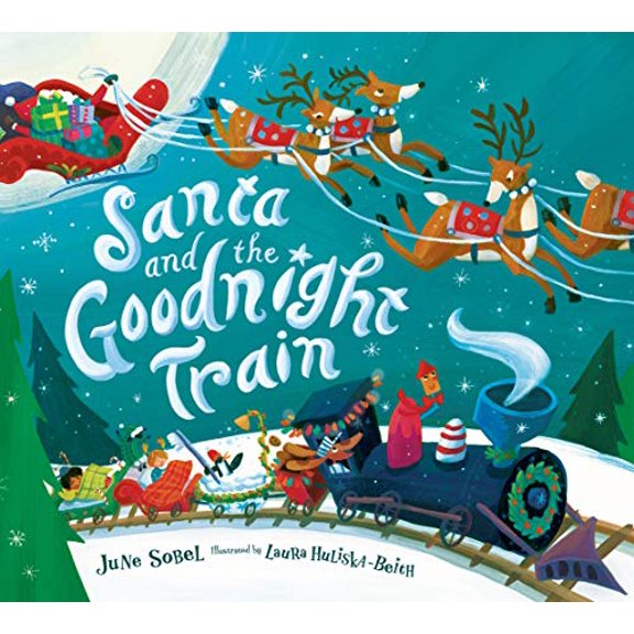 Pre-Owned Santa and the Goodnight Train: A Christmas Holiday Book for Kids (Board book) 0358362660 9780358362661