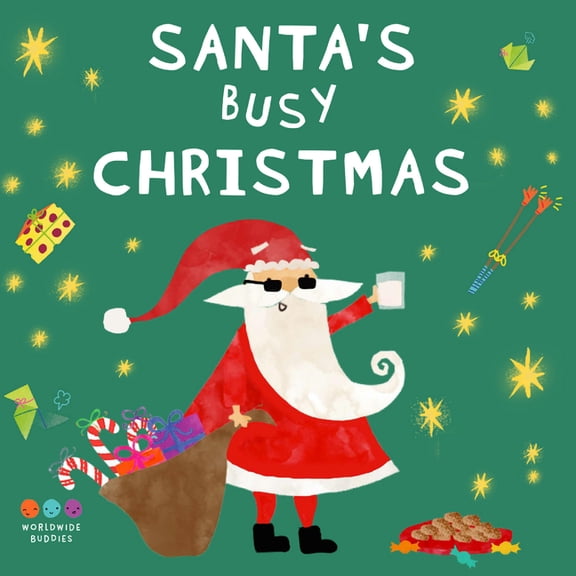 Santa's Busy Christmas, (Board Book)