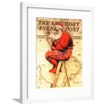 thumbnail image 1 of Santa at the Map Saturday Evening Post Cover, December 16,1939, Framed Art Print Wall Art by Norman Rockwell Sold by Art.Com, 1 of 5