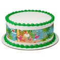 thumbnail image 1 of Santa beach 3 Strip Edible Frosting Photo Cake Border Decoration #27406, 1 of 1