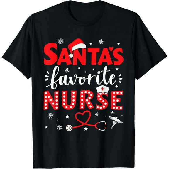 Santa favorite nurse for christmas in hospital T-Shirt
