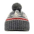 thumbnail image 1 of Santa hats Fair Isle Pattern Knitted Hat For Skiing Windproof Cozy Ear Festive Pullover Design For Outdoor Activities small santa hats, 1 of 3
