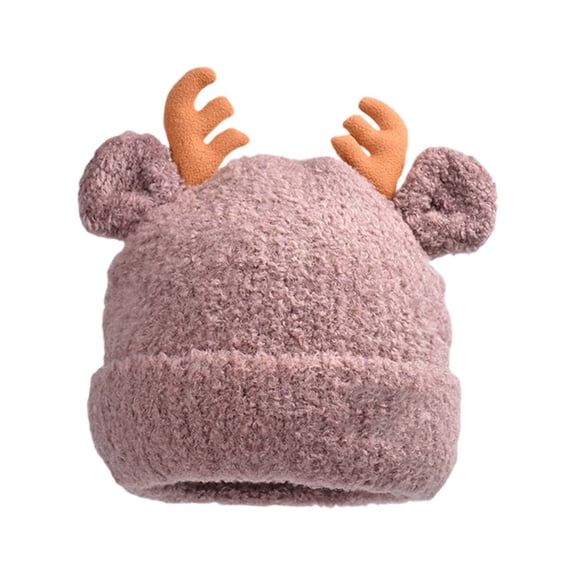 Santa hats Winter Reindeer Knitted Hat With Ear Cozy Lined Trapper Style For And Cold Weather small santa hats