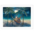 thumbnail image 1 of Santa in Outrigger Canoe - From an Original Watercolor Painting by Peggy Chun - Bamboo Fine Art 290gsm Paper Print (Unframed) 18x24in, 1 of 4